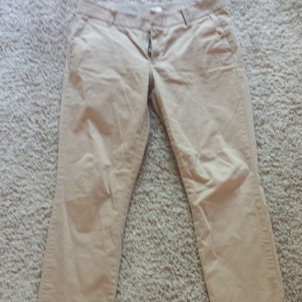 J Crew Frankie Cropped Chinos - Tan - Size 8